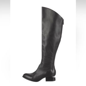 Alexander Wang Knee High Black Cut Out Riding Boot